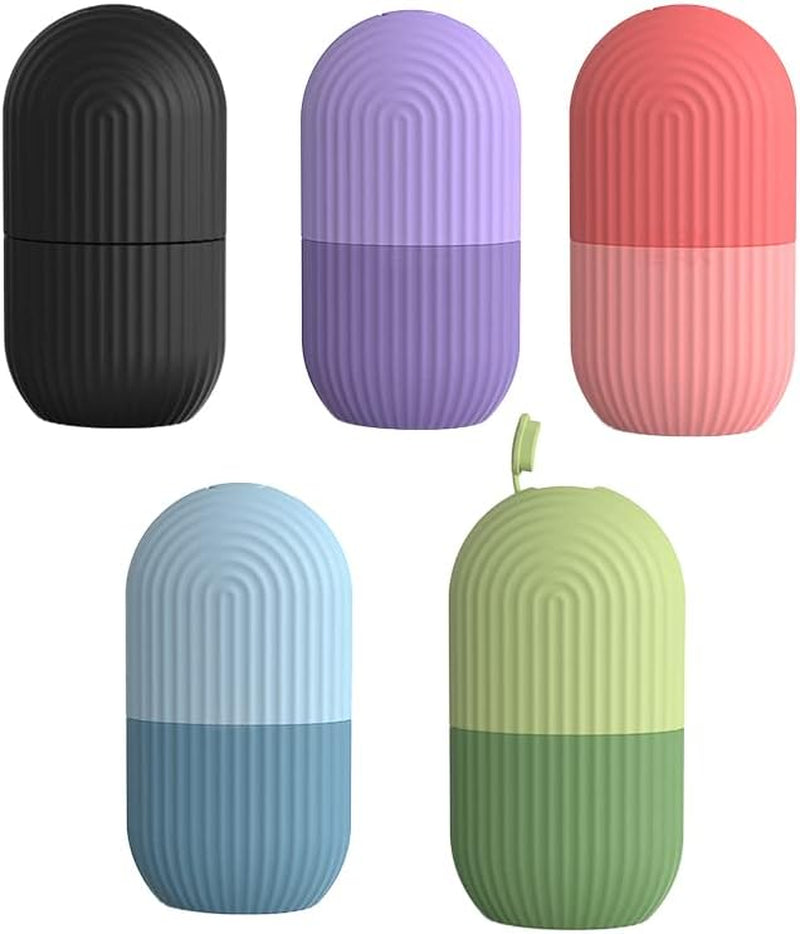 Face & Eye Ice Roller - Reusable Silicone Ice Stick for Skin Care, Pore Tightening, Acne Treatment, Blood Circulation - Cooling Beauty Facial Tool with Multi-Skin Benefits