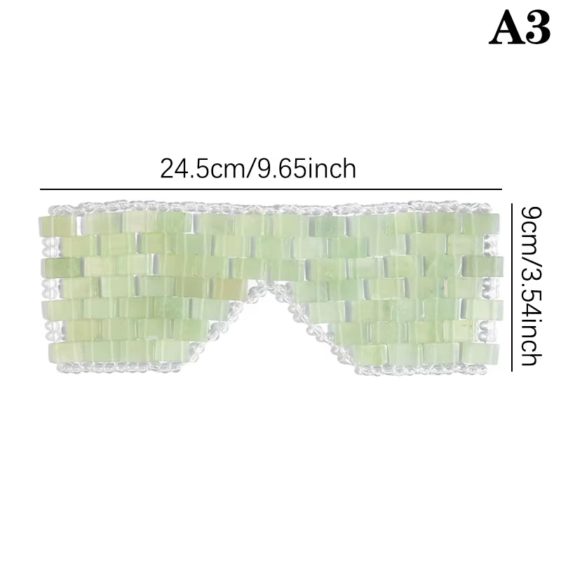 Natural Jade Facial Mask Xiuyu Facial Beauty Mask Massage Facial Eyes Jade Ice Eye Mask