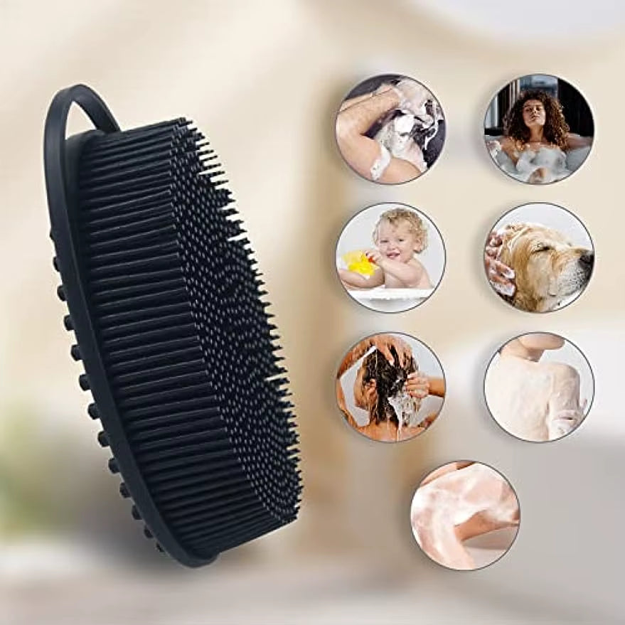 Silicone Body Scrubber, Silicone Loofah, Body Wash Scrubber, Body Scrub Brush, Body Scrubbers for Use in Shower, Silicone Loofah