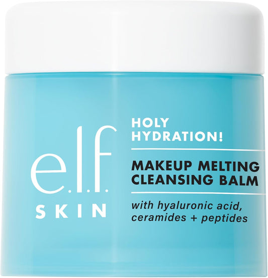 Holy Hydration! Makeup Melting Cleansing Balm, Face Cleanser & Makeup Remover, Infused with Hyaluronic Acid to Hydrate Skin, 2 Oz