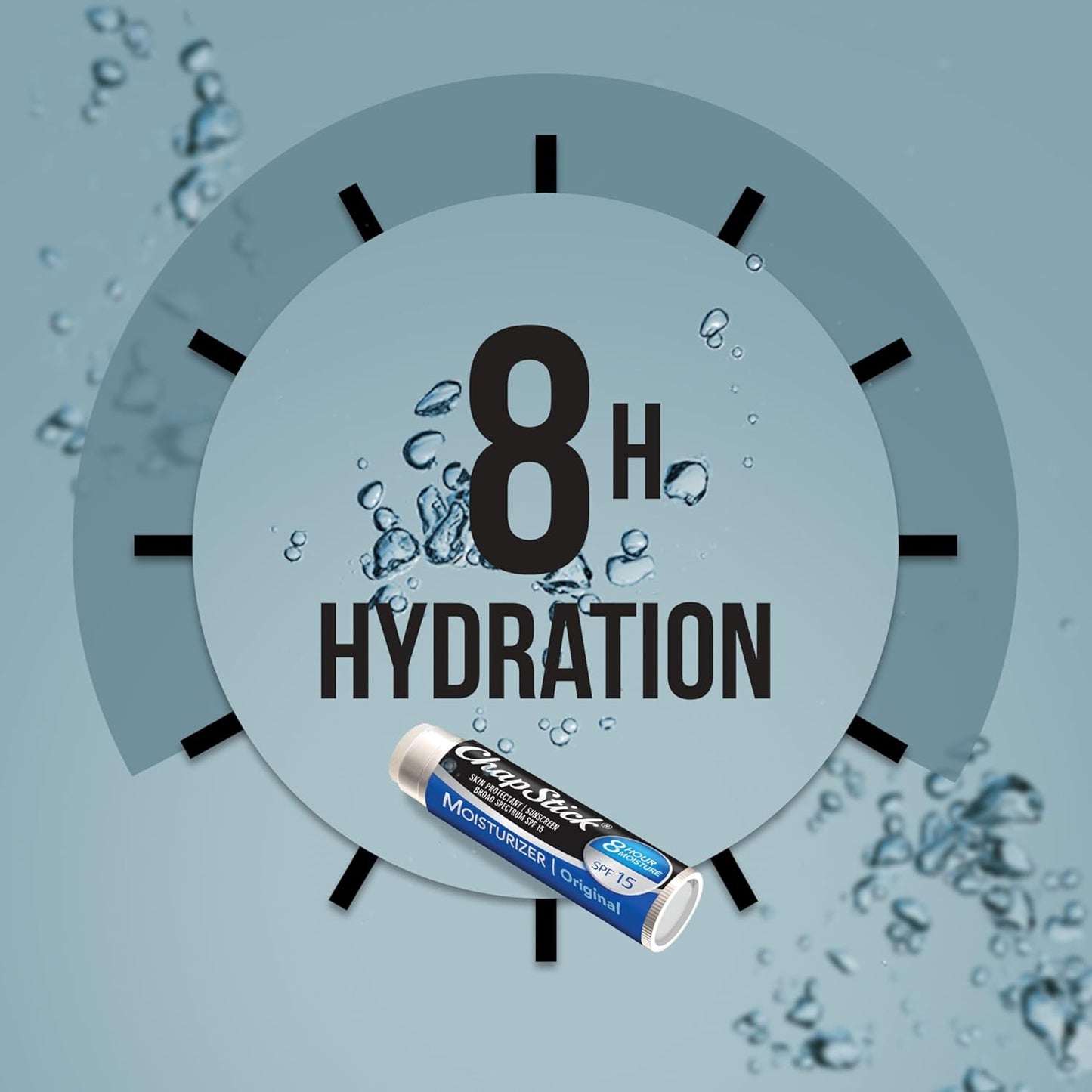 Lip Moisturizer and Skin Protectant (Original Flavor, 1 Blister Pack of 3 Sticks) Lip Balm Tube, Sunscreen, SPF 15, 0.15 Ounce