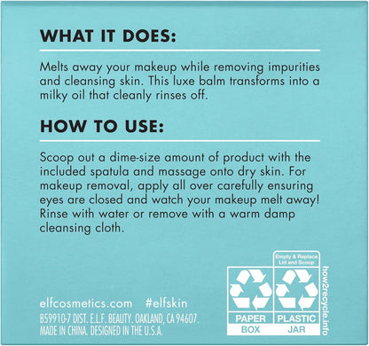 Holy Hydration! Makeup Melting Cleansing Balm, Face Cleanser & Makeup Remover, Infused with Hyaluronic Acid to Hydrate Skin, 2 Oz